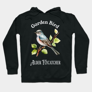 Garden Bird Alder Flycatcher Hoodie